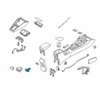 OEM 2018 Kia Rio Accessory Socket Assembly Diagram - 95120H8000