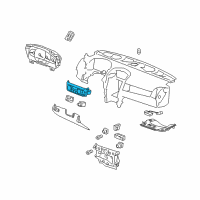 OEM 2008 Cadillac SRX Dash Control Unit Diagram - 15894095