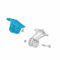 OEM 2017 Ram 3500 INSULATOR-Engine Mount Diagram - 68090655AA