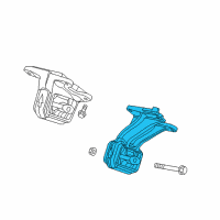 OEM 2017 Ram 3500 INSULATOR-Engine Mount Diagram - 68090658AA