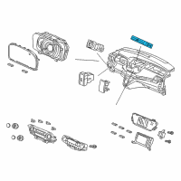 OEM 2013 Honda CR-V Switch Assembly, Hazard Diagram - 35510-T0A-A01