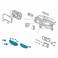 OEM 2014 Honda CR-V Control Assy., Auto Air Conditioner *NH831L* (SHINY DARK METALLIC) Diagram - 79600-T0G-A41ZA