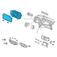 OEM 2012 Honda CR-V Meter Assembly, Combination Diagram - 78100-T0A-A31