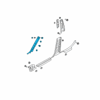 OEM 2007 Hyundai Sonata Trim Assembly-Front Pillar LH Diagram - 85810-3K100-QS