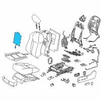 OEM Lexus RX450h Heater Assembly, Seat Back Diagram - 87530-0E130