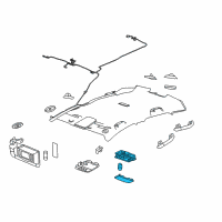 OEM Buick Reading Lamp Assembly Diagram - 22774330