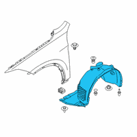 OEM 2020 BMW X2 COVER FOR WHEELHOUSING, FRON Diagram - 51-71-7-447-030