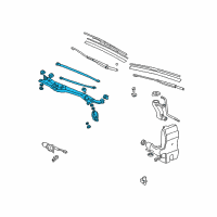 OEM Acura RL Link, Front Wiper Diagram - 76530-SP0-A02