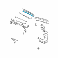 OEM 2004 Acura RL Rubber, Blade (550MM) Diagram - 76622-SZ3-003