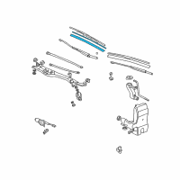 OEM 2003 Acura RL Rubber, Blade (550MM) Diagram - 76622-SZ3-003