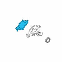 OEM Mercury Mountaineer Pulley Gasket Diagram - F1SZ-8507-A