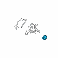 OEM 1998 Ford Explorer Pulley Diagram - F87Z-8509-AA