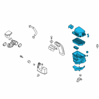 OEM 2014 Kia Sportage Air Cleaner Assembly Diagram - 281102S100