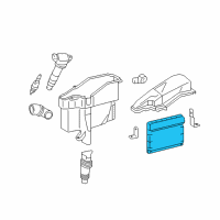 OEM Lexus IS350 Engine Control Computer Diagram - 89661-53N21