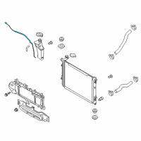 OEM Hyundai Genesis Coupe Hose-Radiator To Reservoir Diagram - 25451-2M000