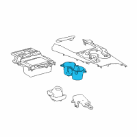 OEM Toyota Camry Cup Holder Diagram - 55620-33390