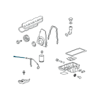 OEM Chevrolet Colorado Dipstick Diagram - 12603506