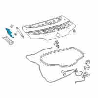 OEM 2018 Lexus LC500h Hinge Assembly, Luggage Diagram - 64520-11010