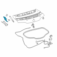 OEM 2022 Lexus LC500h Hinge Assembly, Luggage Diagram - 64520-11010