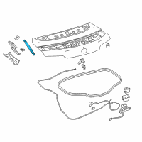 OEM 2021 Lexus LC500h Support Assembly, Luggage Diagram - 64530-0W180