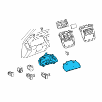 OEM 2007 Toyota Highlander Instrument Cluster Diagram - 83800-48560