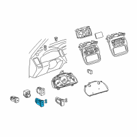 OEM 2004 Toyota Highlander Blower Motor Switch Diagram - 84730-48010