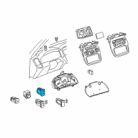 OEM 2002 Toyota Highlander Warning Lamp Diagram - 81850-48020