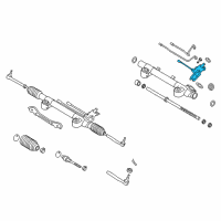 OEM 2017 Infiniti QX50 Power Steering Gear Sub Assembly Diagram - 49210-1BA0A