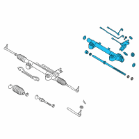 OEM 2010 Infiniti EX35 Power Steering Gear Assembly Diagram - 49200-1BA0B