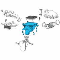 OEM 2014 Acura MDX Case Set, Air Cleaner Diagram - 17244-5J6-S00