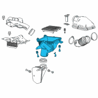 OEM Acura MDX Case Set, Air Cleaner Diagram - 17244-5J6-S00