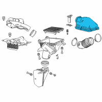 OEM 2015 Acura MDX Cover, Air Cleaner Diagram - 17211-5J6-A00