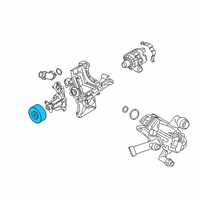 OEM BMW BELT PULLEY, COOLANT PUMP Diagram - 11-51-8-663-674