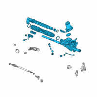 OEM 2005 Honda Civic Rack Assembly, Power Steering Diagram - 53606-S6A-G31