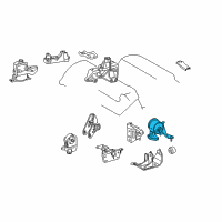 OEM Toyota RAV4 Rear Mount Diagram - 12371-31111