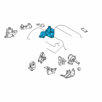 OEM 2010 Toyota RAV4 Side Mount Bracket Diagram - 12315-31110