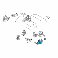 OEM 2007 Toyota RAV4 Side Mount Bracket Diagram - 12304-31010