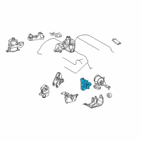 OEM 2009 Toyota RAV4 Rear Mount Bracket Diagram - 12321-31060