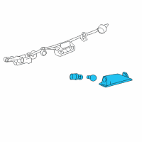OEM 2013 Cadillac XTS License Lamp Bulb Diagram - 13502178