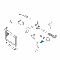 OEM Lexus ES300 Pipe, Water Inlet Diagram - 16322-0A020