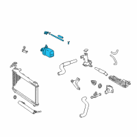 OEM 1999 Lexus ES300 Tank Assy, Radiator Reserve Diagram - 16470-20040