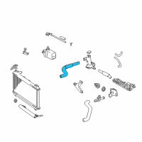 OEM Toyota Solara Upper Hose Diagram - 16571-20020