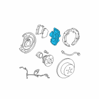 OEM Toyota Matrix Caliper Diagram - 47750-20620