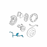 OEM 2008 Toyota Matrix ABS Sensor Wire Diagram - 89516-12040