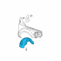 OEM 2004 Dodge Durango Shield-Splash Diagram - 55362504AF