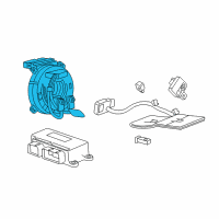 OEM 2012 Cadillac SRX Clock Spring Diagram - 22942867