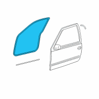 OEM 2005 GMC Sierra 1500 Weatherstrip Diagram - 15063154