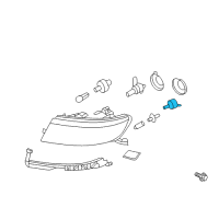 OEM 2007 Lincoln MKZ Lower Beam Bulb Diagram - 2U5Z-13N021-AA