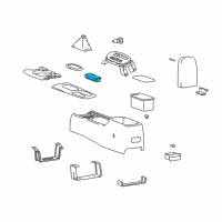 OEM Kia Optima Cup Holder Diagram - 846203C000CA