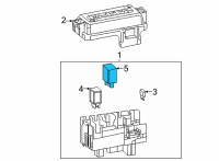 OEM 2021 Chevrolet Silverado 2500 HD Relay Diagram - 13592144